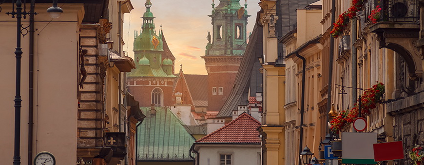 piękne widoki w Krakowie